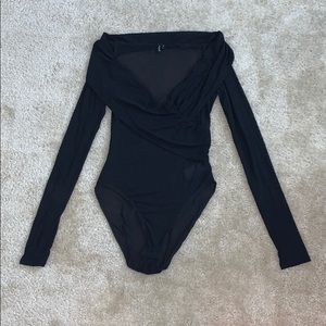 Sheer Black Bodysuit